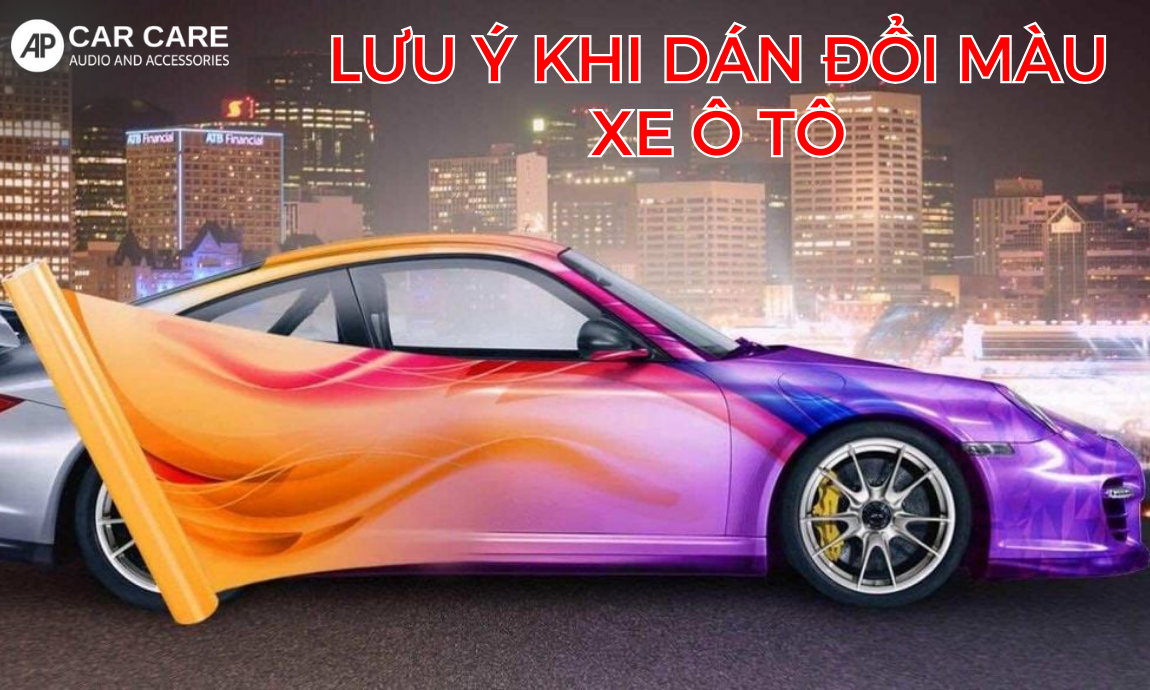 Những lưu ý cần biết khi dán wrap đổi màu xe ô tô