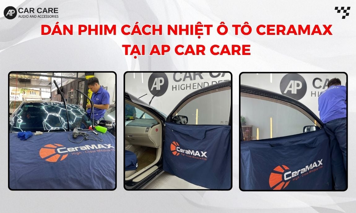 Bảng giá các gói dịch vụ dán phim cách nhiệt ô tô Ceramax tại AP Car Care