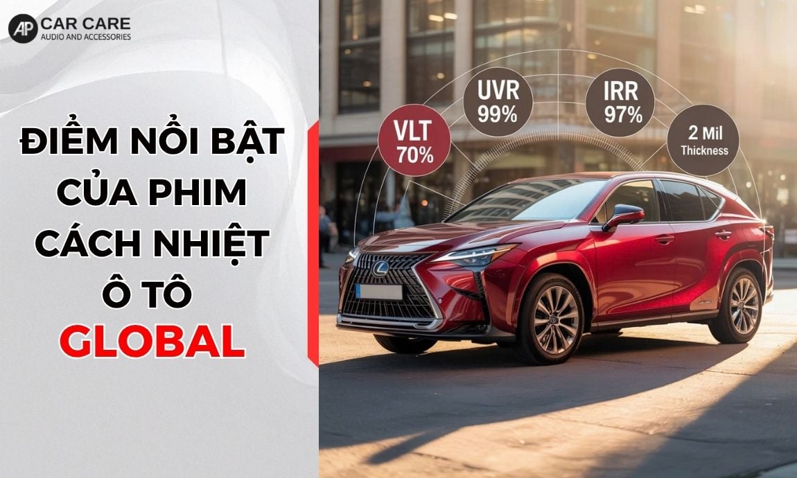 Đặc điểm nổi bật của phim cách nhiệt ô tô Global