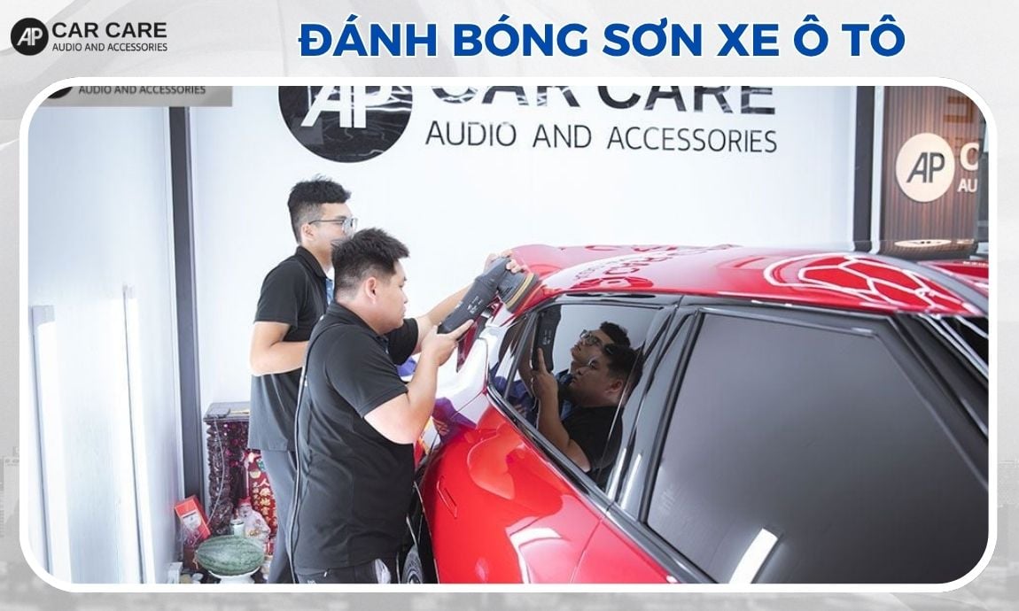 Đánh bóng sơn xe ô tô xoá xước phục hồi độ bóng