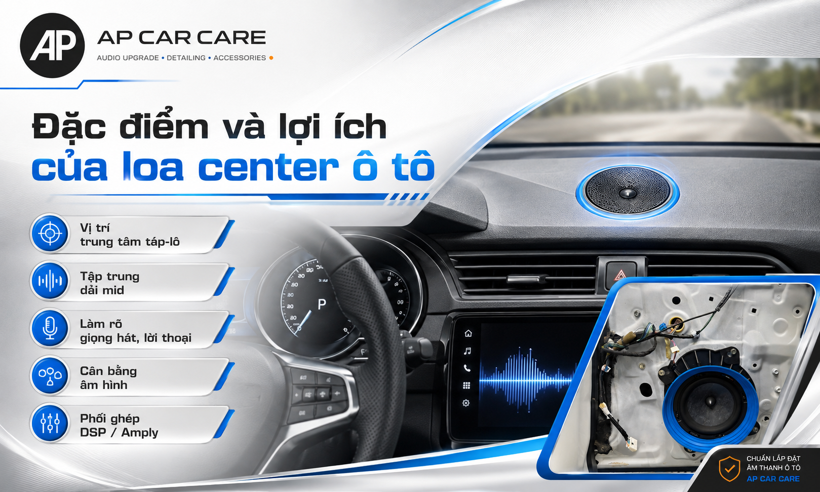 Đặc điểm và lợi ích của loa center ô tô