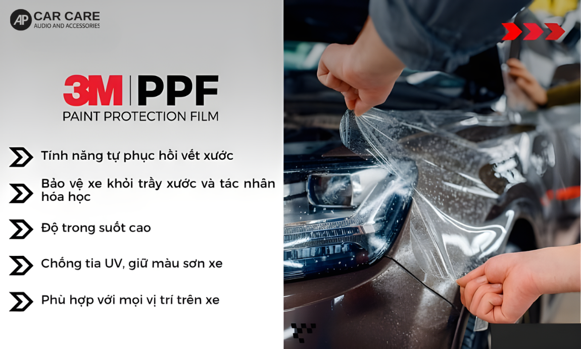 Ưu điểm khi dán PPF ô tô 3M để bảo vệ sơn xe