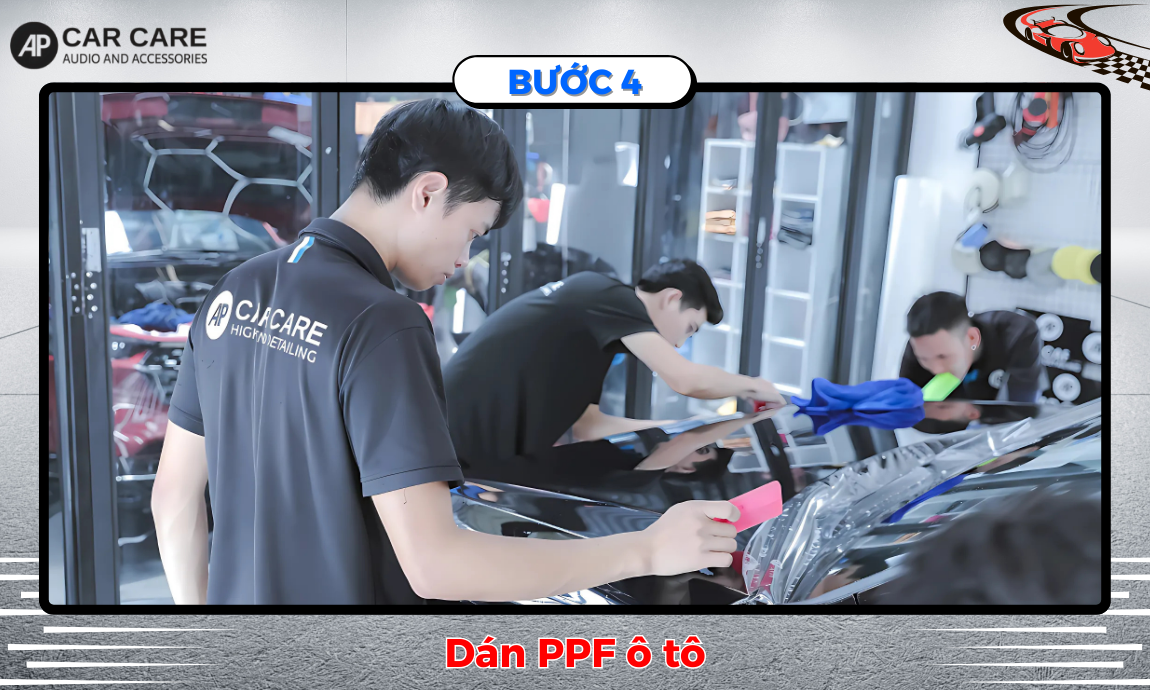 Quy trình dán PPF cho xe ô tô chuẩn Detailing