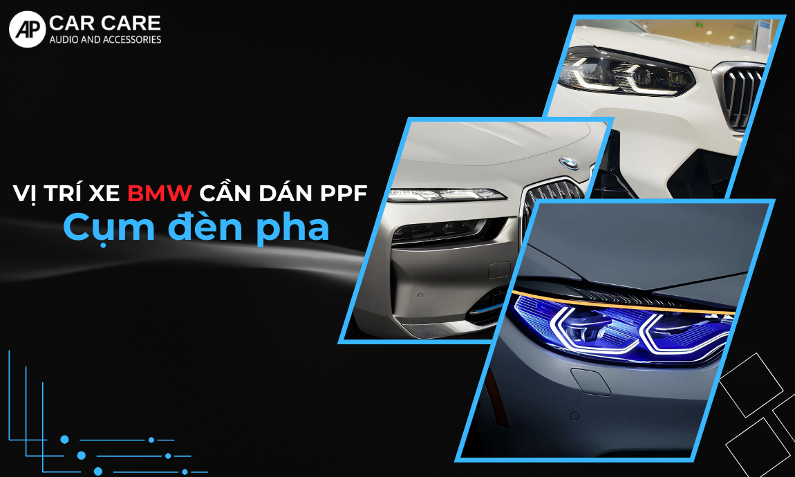 Khu vực nên dán PPF cho ô tô BMW