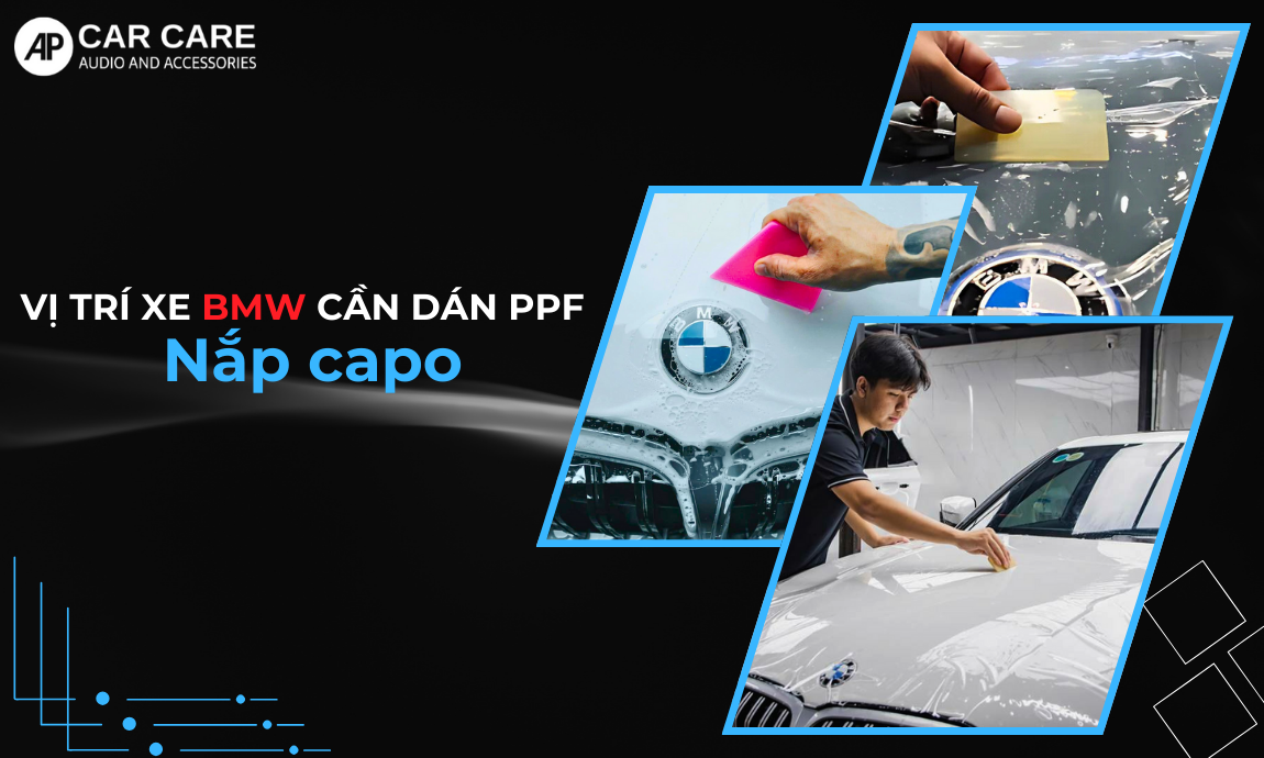 Vị trí ngoại thất nên dán PPF xe BMW