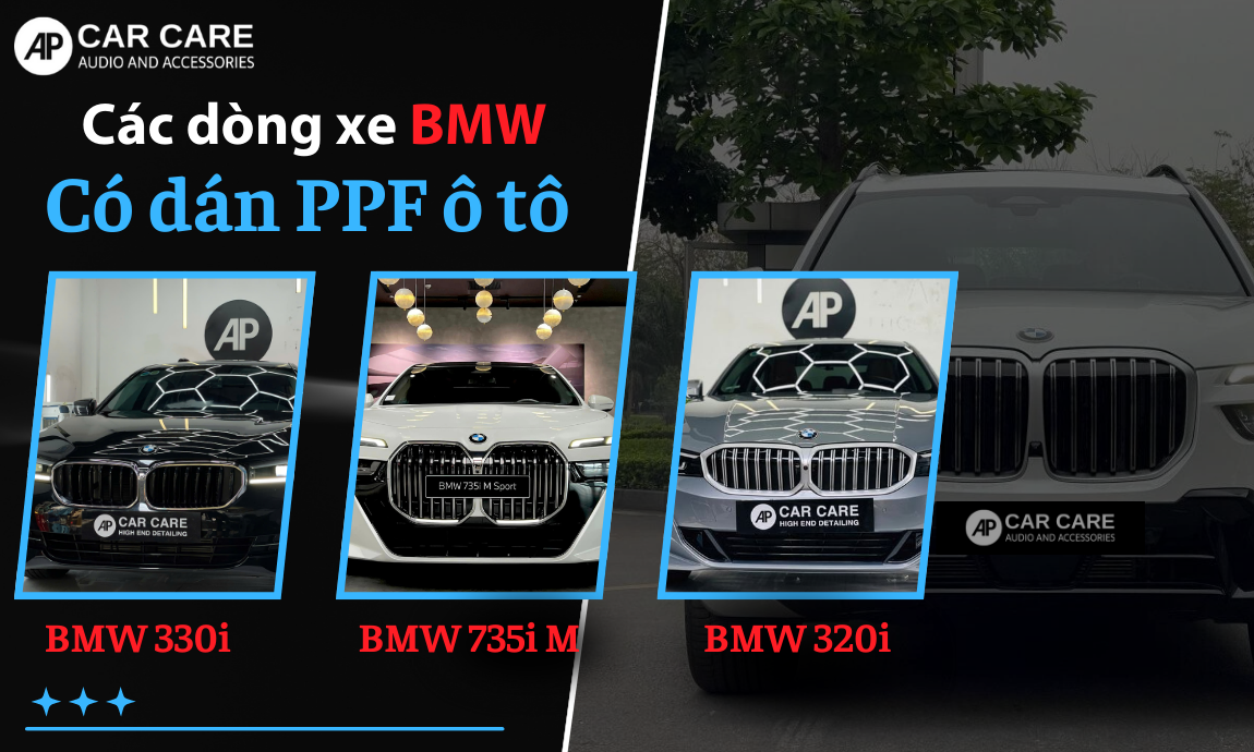Các dòng xe BMW nên dán PPF cho xe hơi
