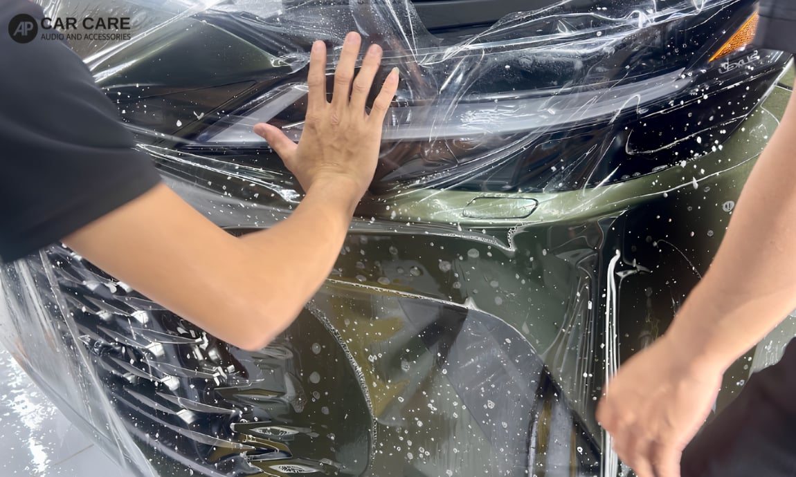 Hình ảnh thực tế dán PPF xe Lexus tại AP Car Care