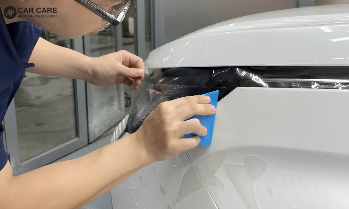 Hình ảnh thực tế dán PPF cho xe Suzuki tại AP Car Care