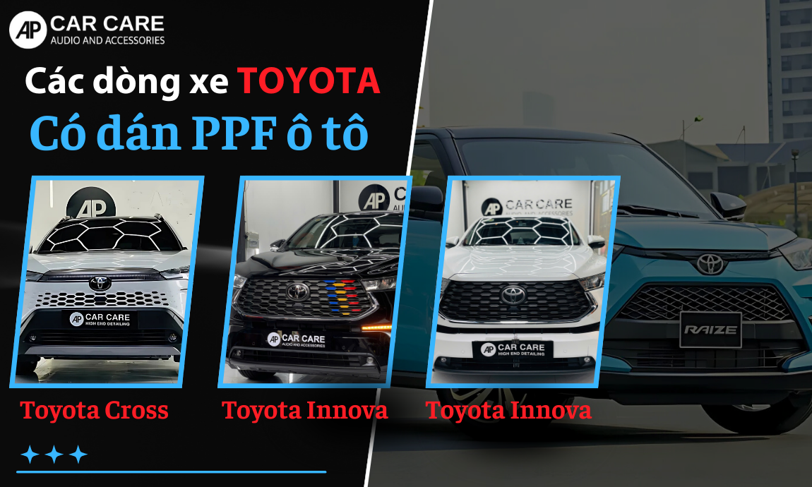 Mẫu xe Toyota phủ PPF giúp chống xước vượt trội