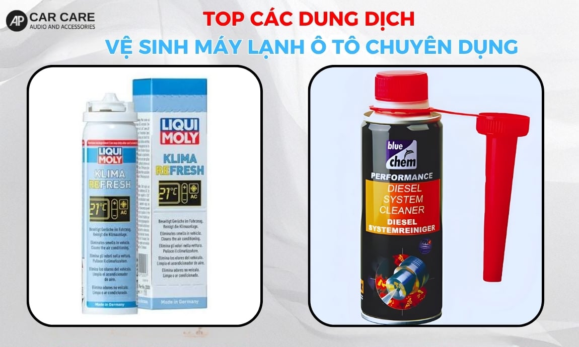 Đánh giá các dung dịch vệ sinh máy lạnh ô tô chuyên dụng