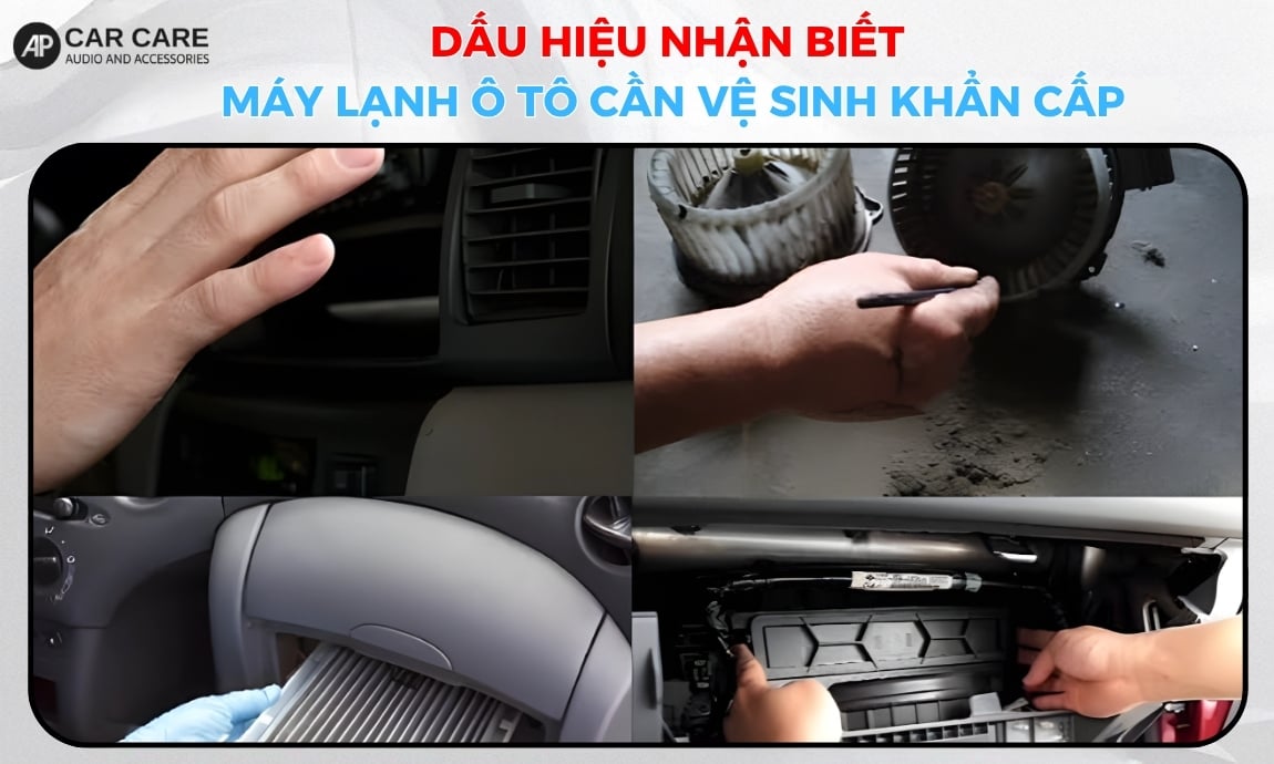 Dấu hiệu nhận biết máy lạnh ô tô cần vệ sinh khẩn cấp