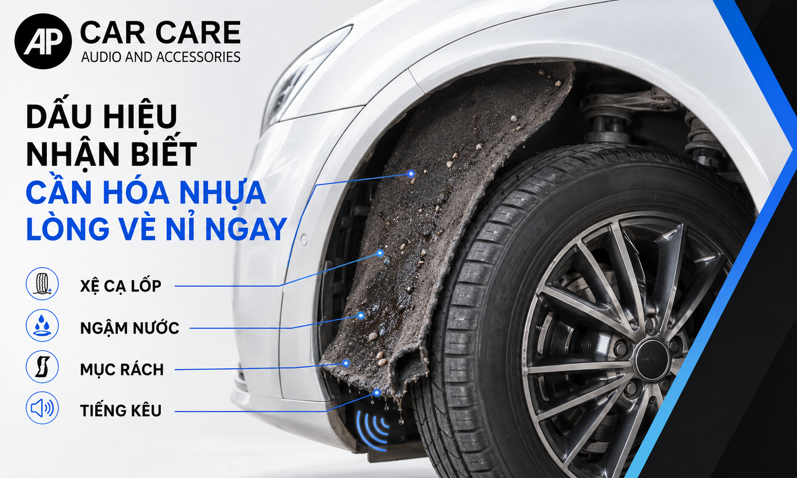 Dấu hiệu nhận biết cần hóa nhựa lòng vè nỉ ô tô ngay