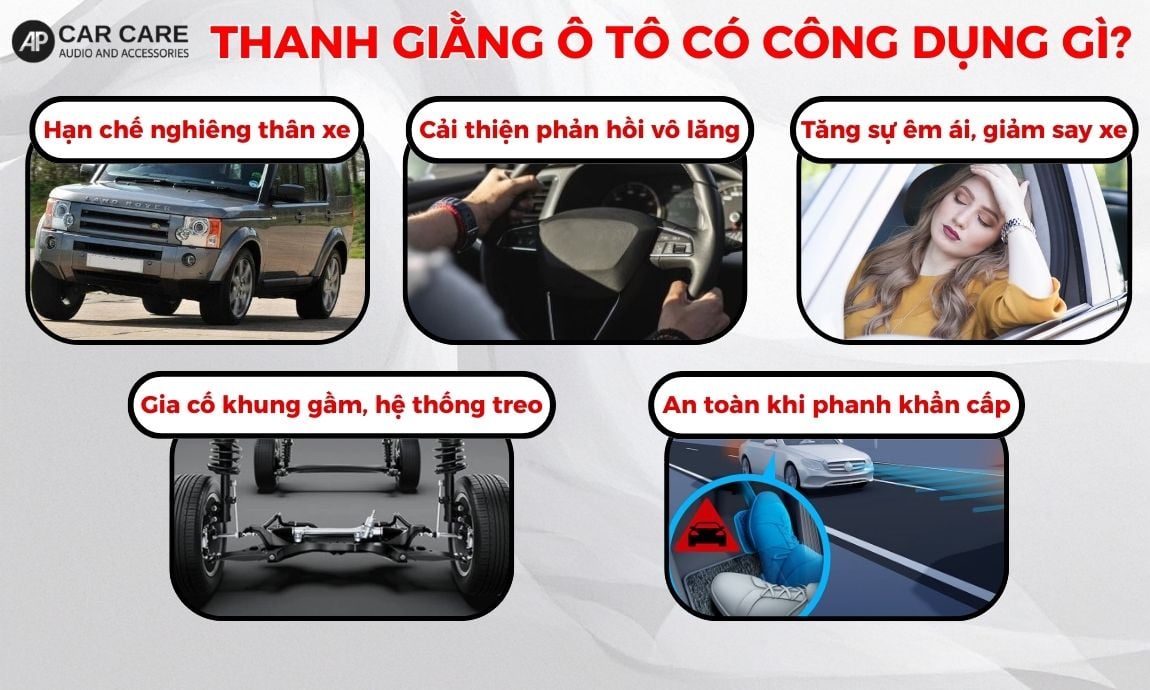 Thanh giằng ô tô có công dụng gì đối với xế cưng