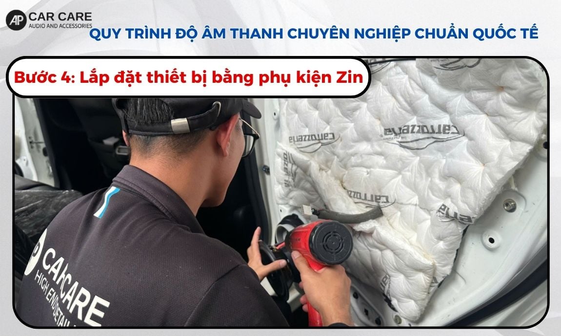 Bước 4: Lắp đặt thiết bị bằng phụ kiện Zin