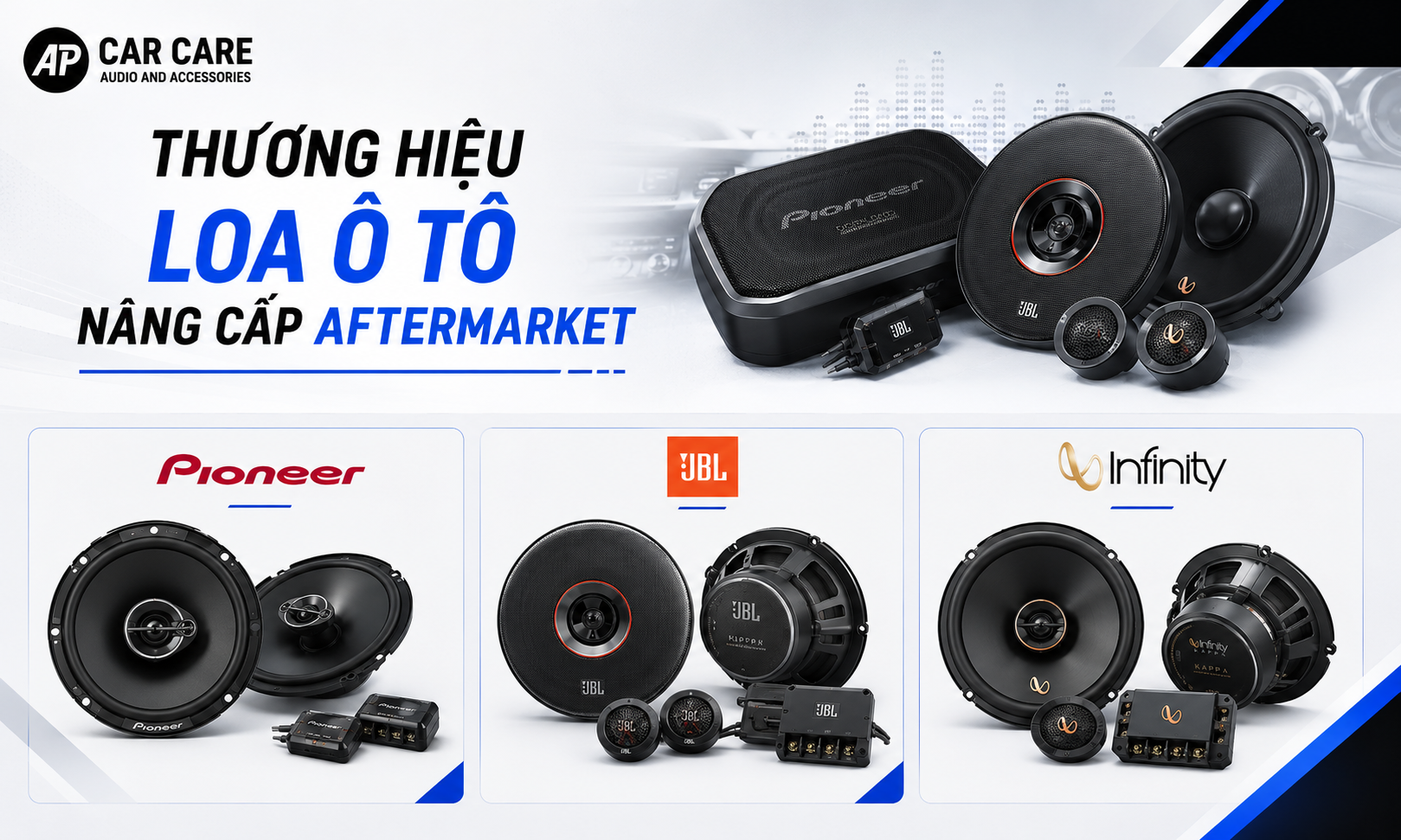 Nhóm thương hiệu loa ô tô phân khúc dễ tiếp cận