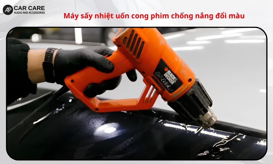 Máy sấy nhiệt uốn cong phim chống nắng đổi màu
