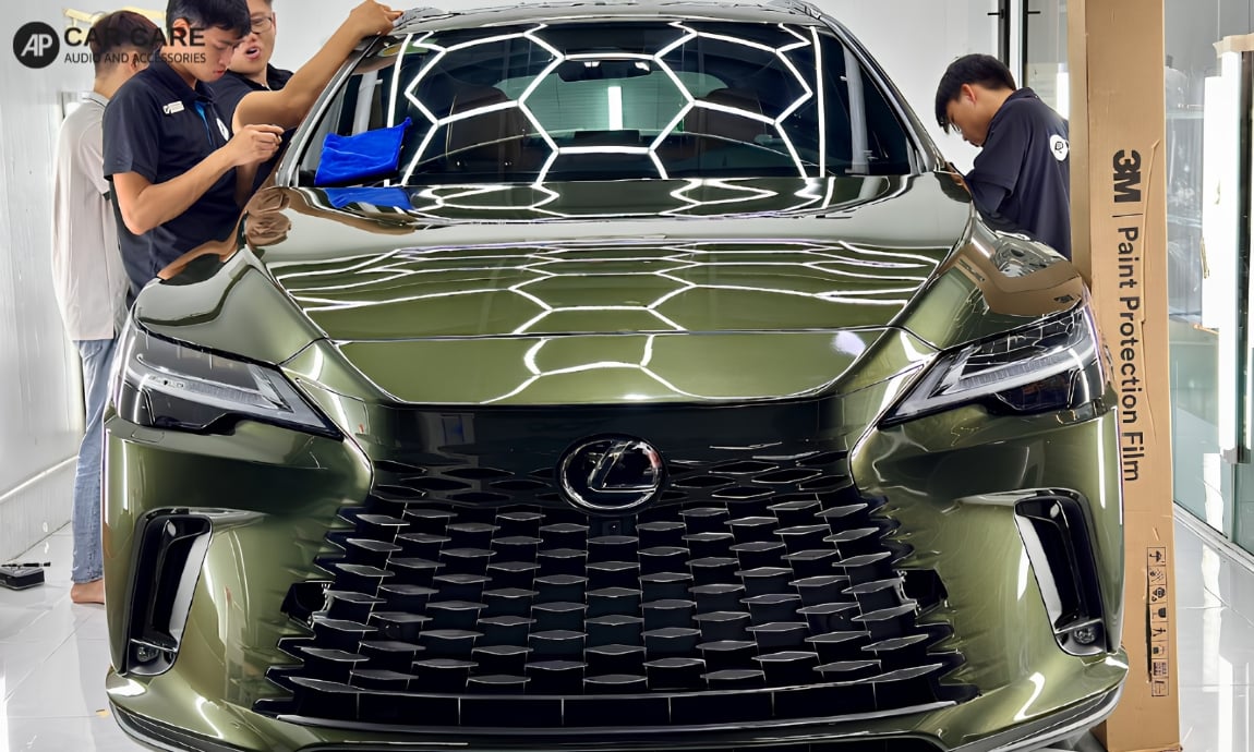 Hình ảnh dán PPF xe Lexus thực tế 2026