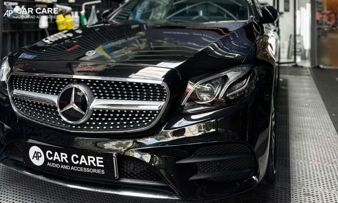 Hình ảnh khách hàng dán PPF ô tô Mercedes tại AP Car Care