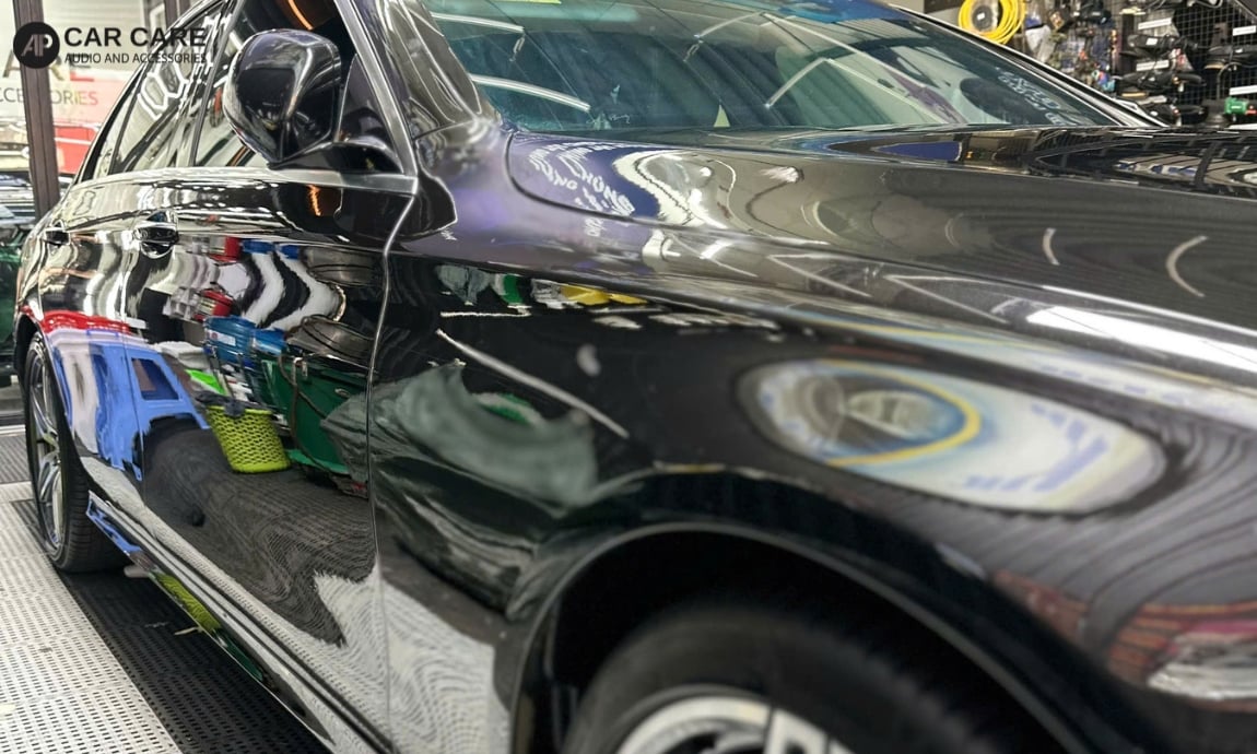 Hình ảnh khách hàng dán PPF ô tô Mercedes