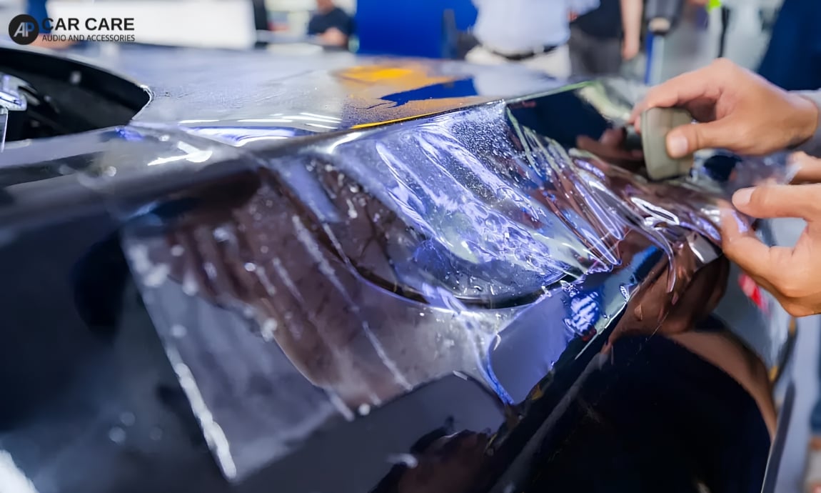 Hình ảnh thi công dán PPF ô tô BAIC tại AP Car Care 2026