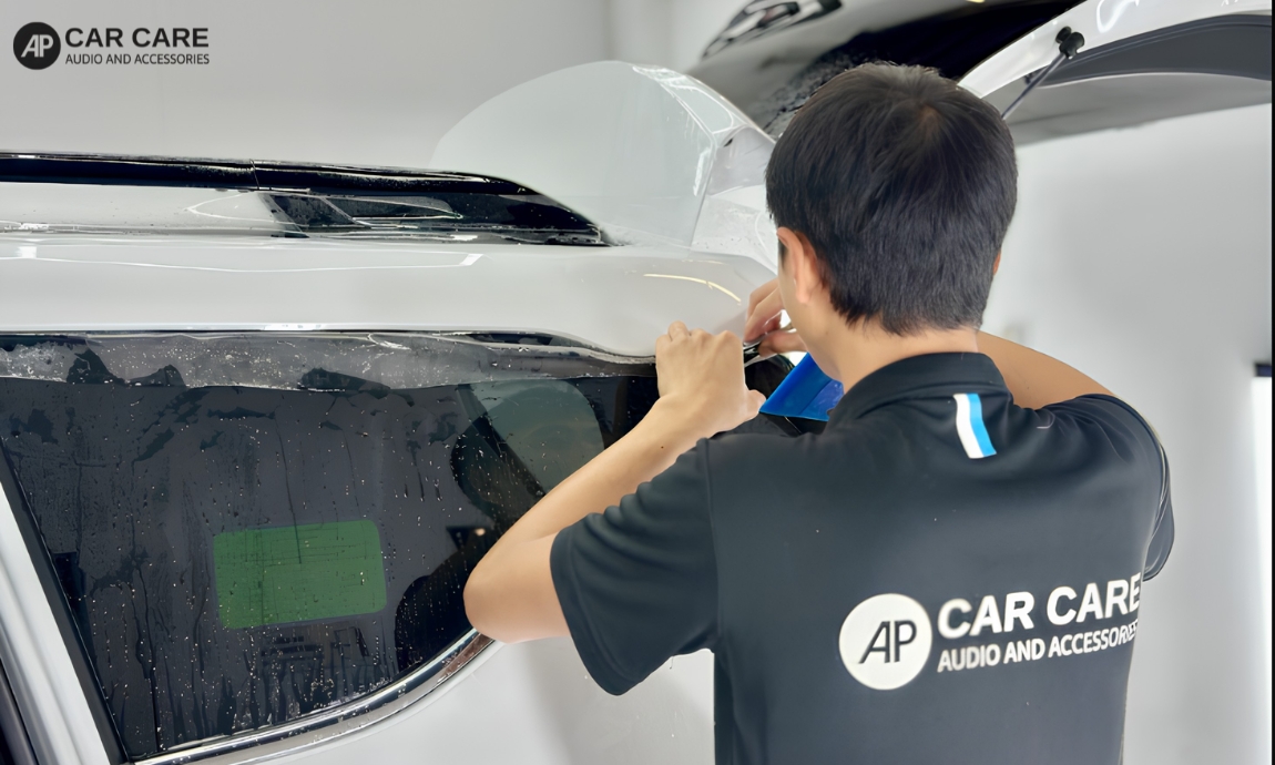 Hình ảnh dán PPF ô tô&nbsp;Mitsubishi đẹp tại AP Car Care