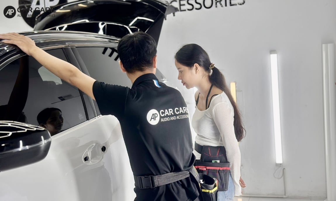 Hình ảnh khách hàng dán PPF ô tô Peugeot