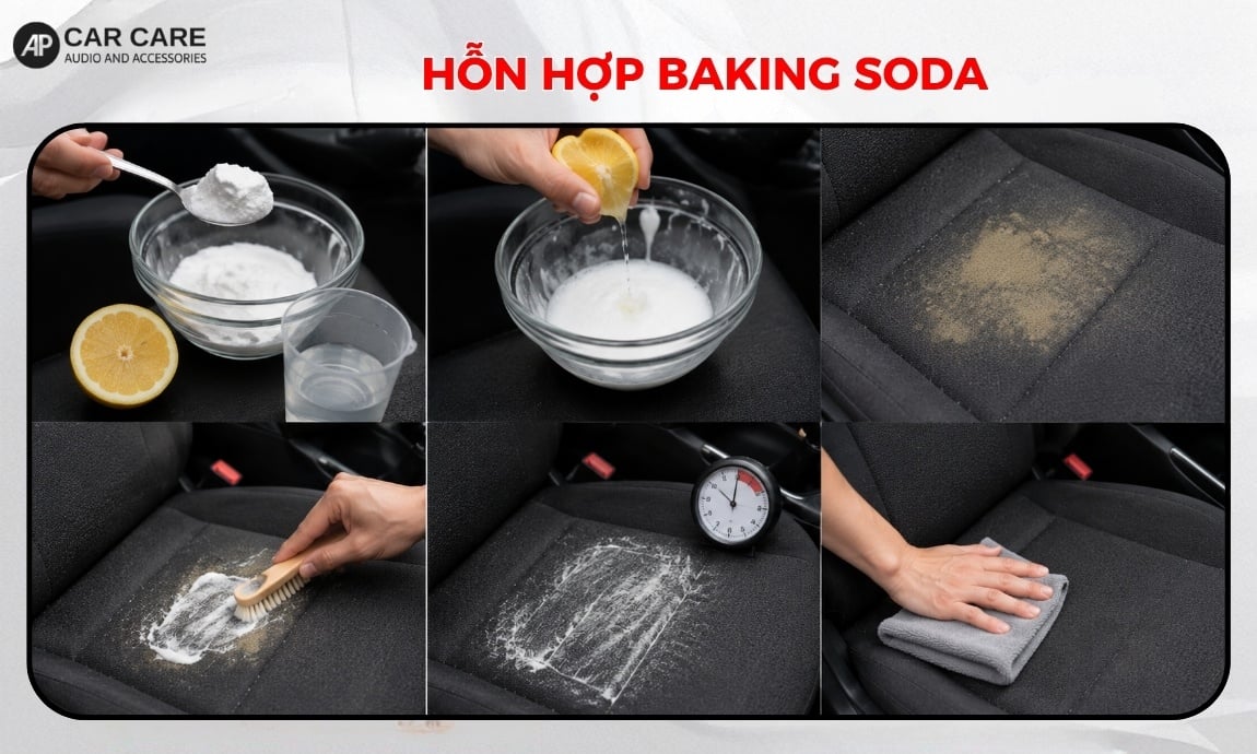 Hỗn hợp Baking Soda xử lý vết ố cứng đầu
