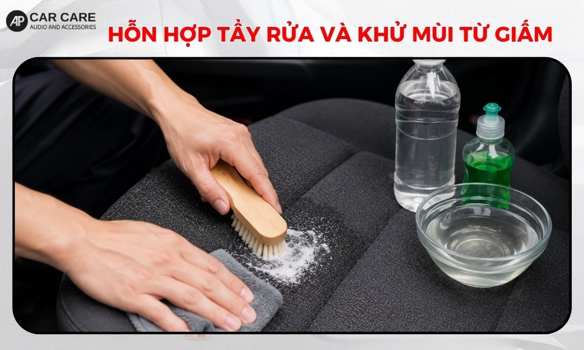 Hỗn hợp tẩy rửa và khử mùi từ Giấm