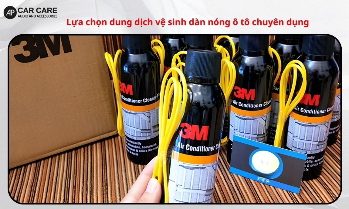 Lựa chọn dung dịch vệ sinh dàn nóng ô tô chuyên dụng