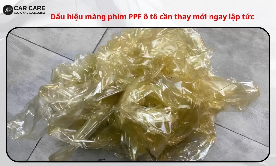 Dấu hiệu màng phim PPF ô tô cần thay mới ngay lập tức