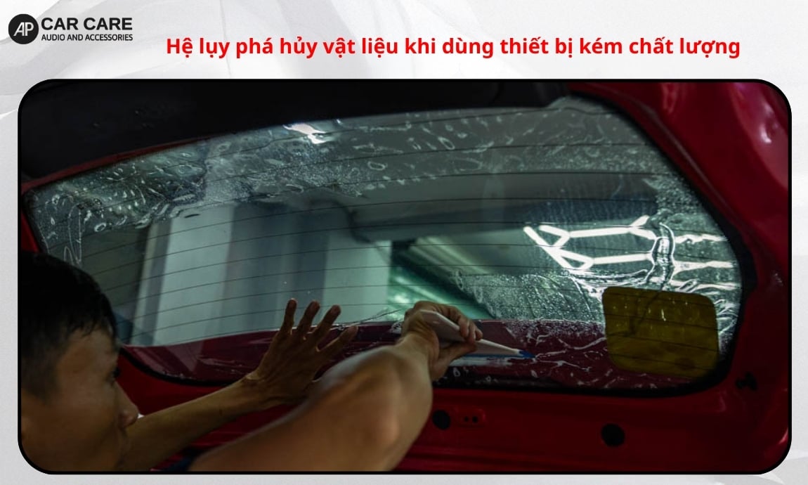 Hệ lụy phá hủy vật liệu khi dùng thiết bị kém chất lượng