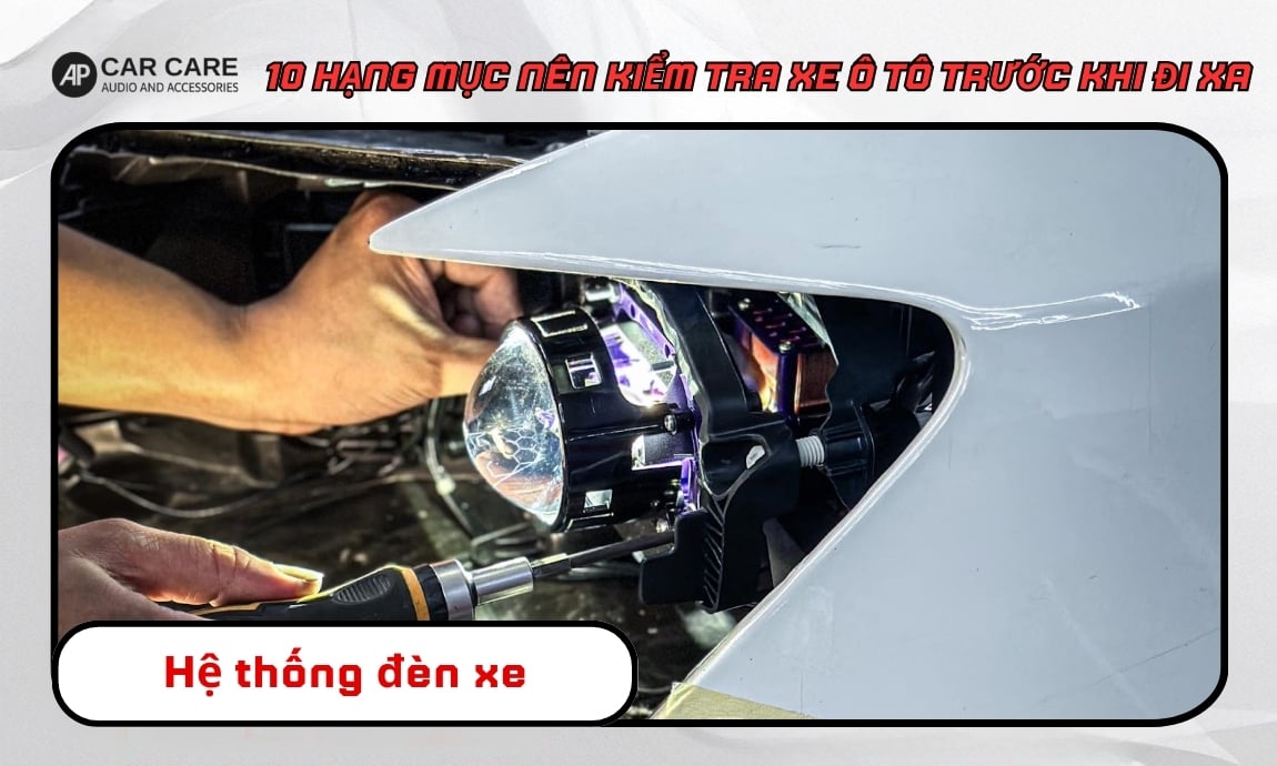 Kiểm tra hệ thống đèn xe