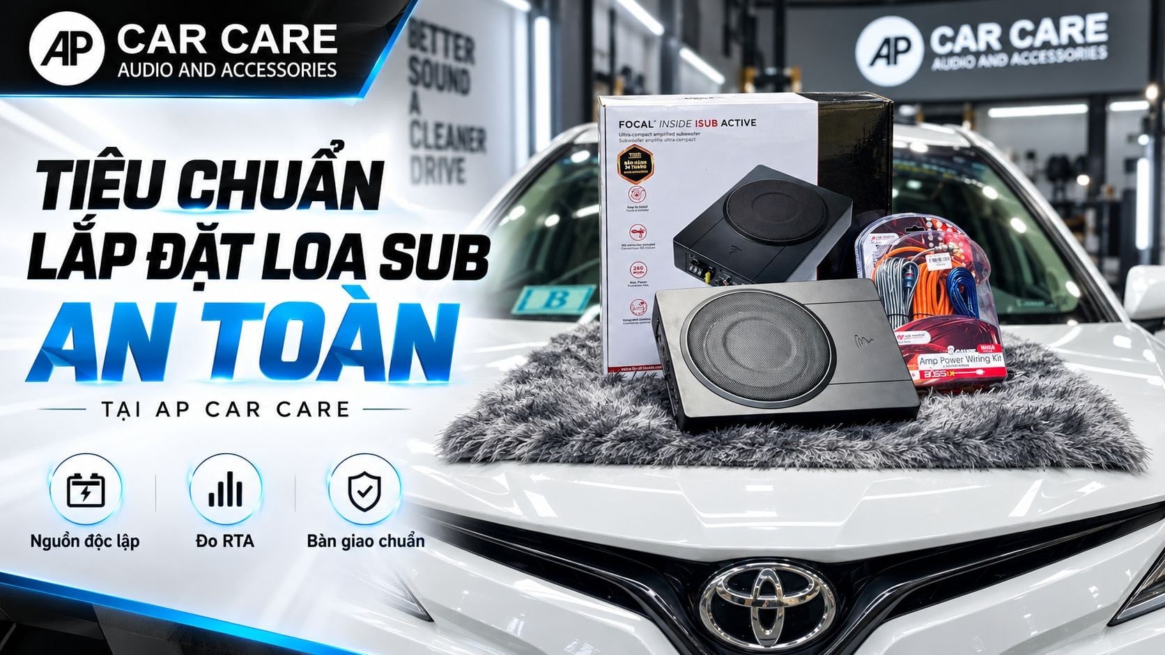 Tiêu chuẩn lắp đặt loa sub an toàn tại AP Car Care