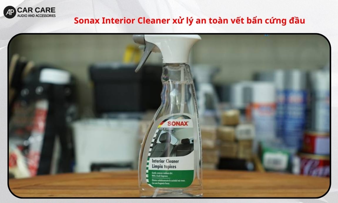 Sonax Interior Cleaner xử lý an toàn vết bẩn cứng đầu