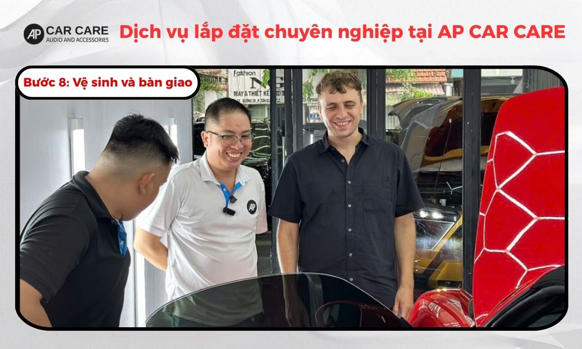 Bước 8 vệ sinh và bàn giao