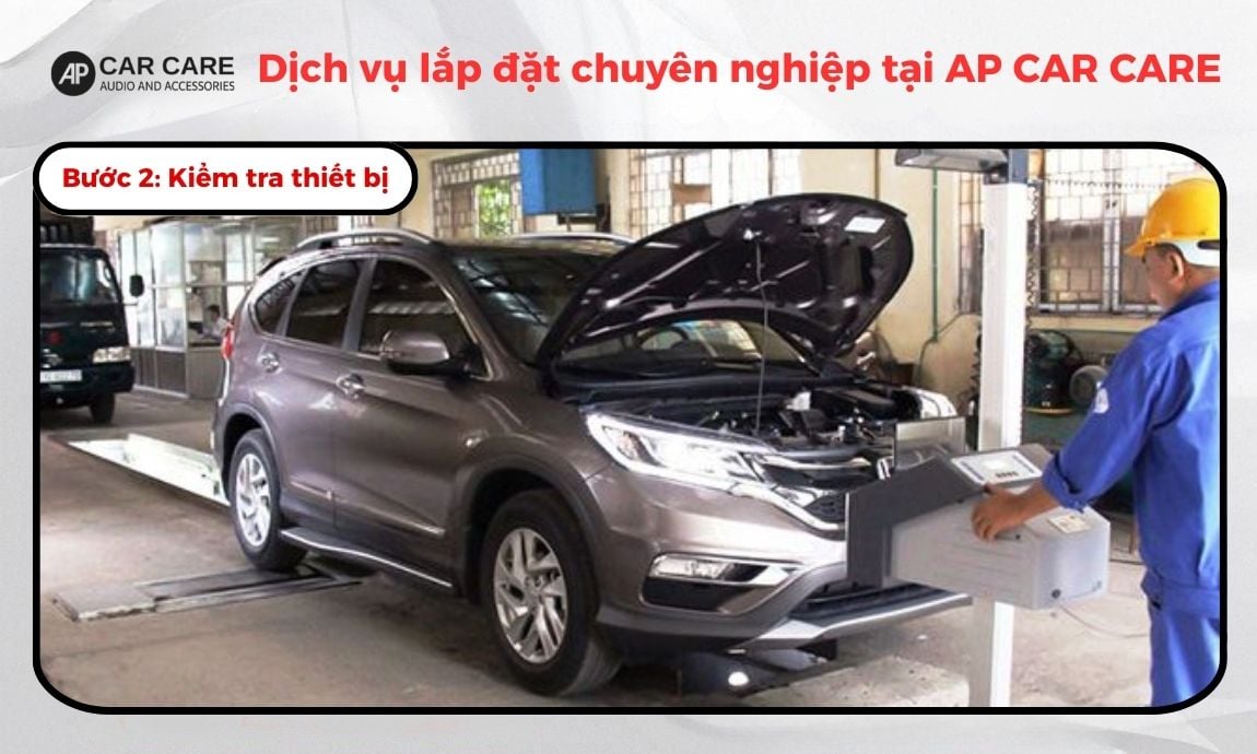 Kiểm tra tình trạng máy và tem mác chính hãng