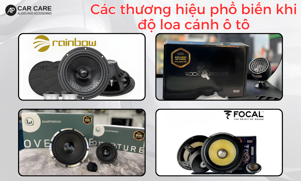 các thương hiệu uy tín khi độ loa cánh xe hơi