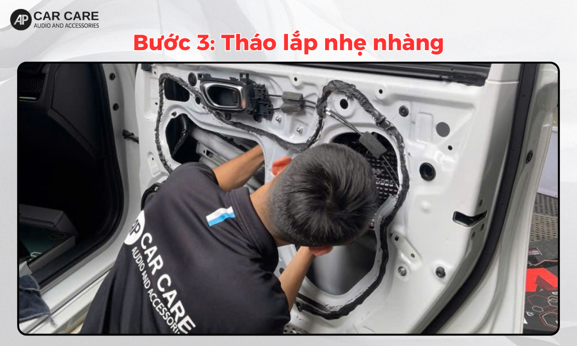 Quy trình độ loa cánh ô tô chuyên nghiệp, chuẩn detailing tại AP Car Care