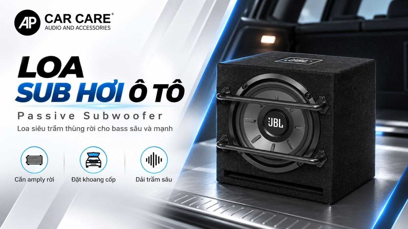 Loa sub hơi ô tô (Passive Subwoofer) là gì