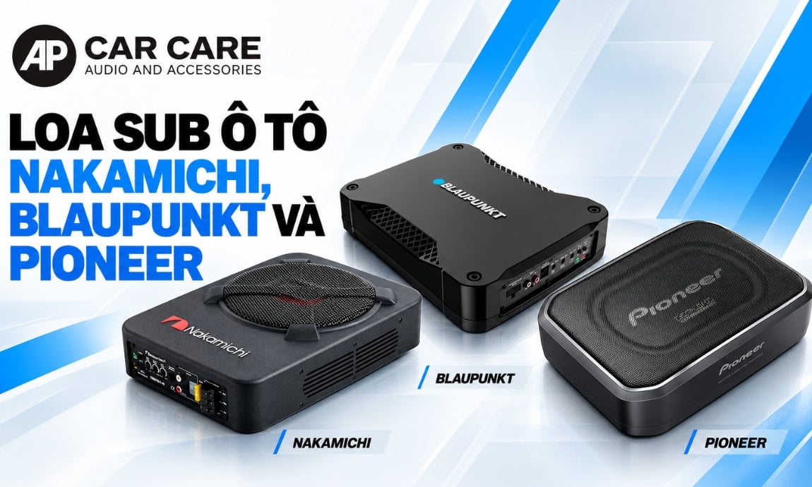 Loa sub ô tô Nakamichi, Blaupunkt và Pioneer