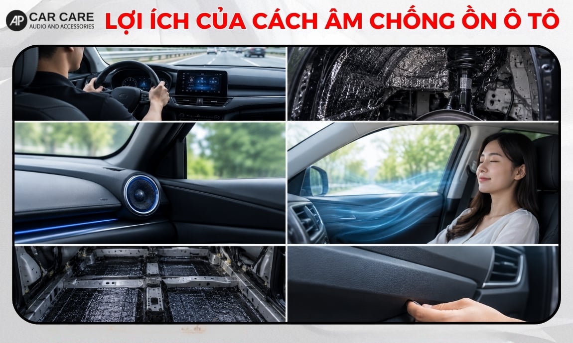 Lợi ích của cách âm chống ồn ô tô