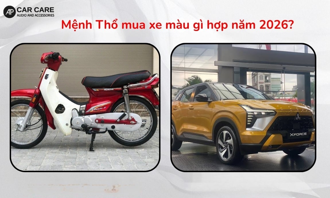 Mệnh Thổ mua xe màu gì hợp năm 2026?