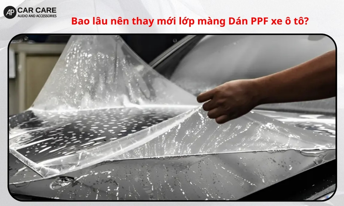 Bao lâu nên thay mới lớp màng Dán PPF xe ô tô?