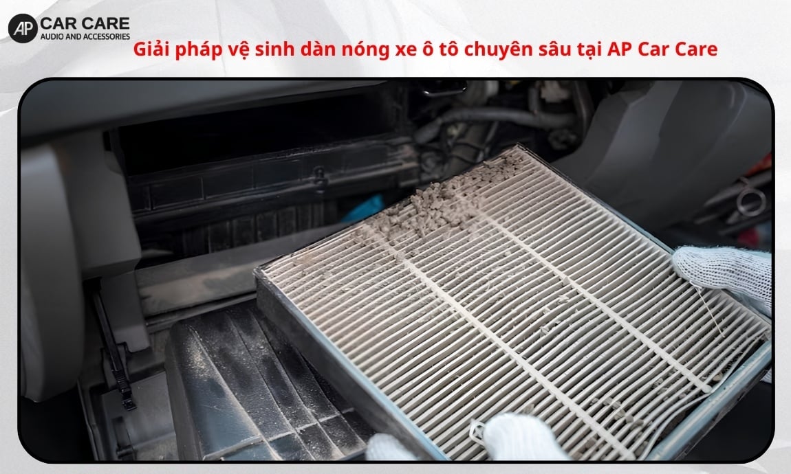 Giải pháp vệ sinh dàn nóng xe ô tô chuyên sâu tại AP Car Care
