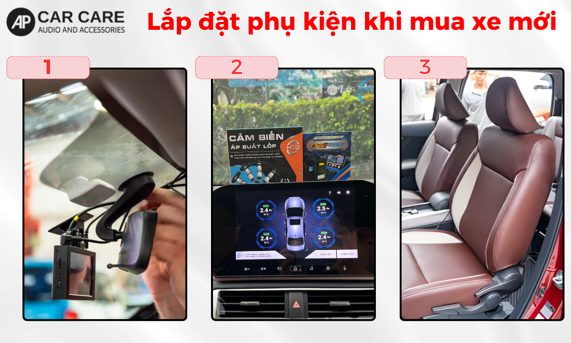 Sau khi mua ô tô cần lắp đặt phụ kiện và thiết bị nào