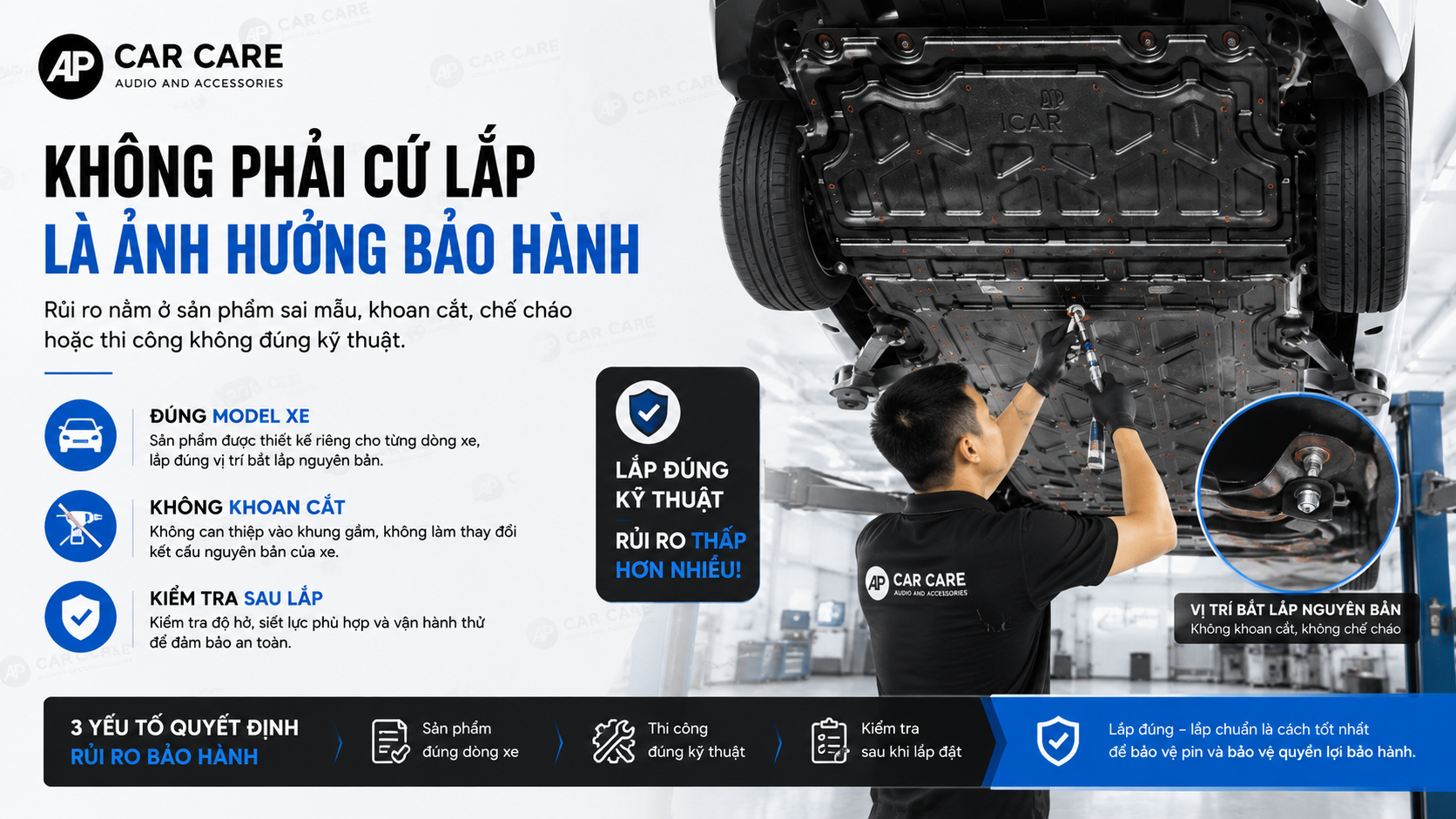 3.1 Không phải cứ lắp là ảnh hưởng bảo hành