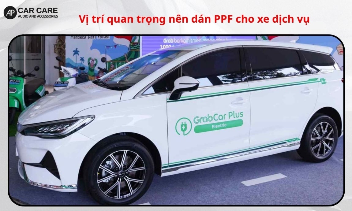 Vị trí quan trọng nên dán PPF cho xe dịch vụ