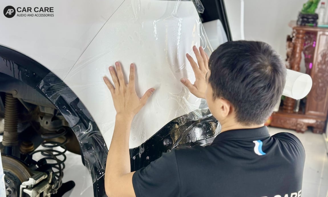 Hình ảnh khách hàng dán PPF ô tô Peugeot tại AP Car Care mới nhất