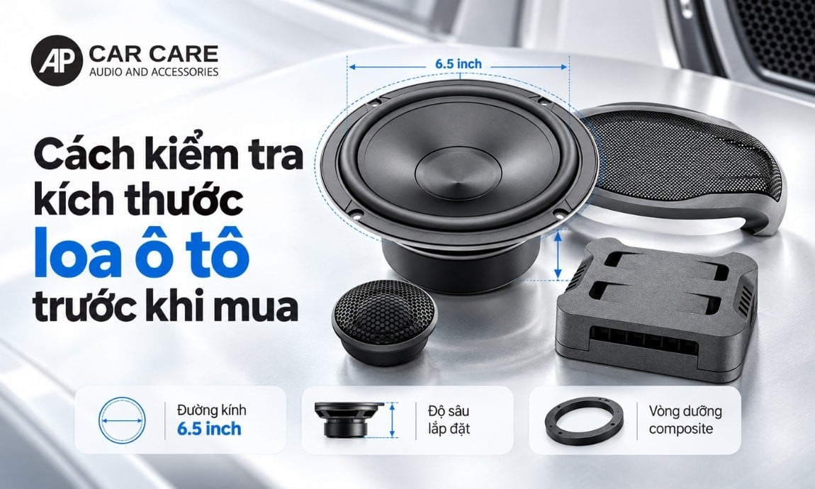 Cách kiểm tra kích thước loa tương thích với cánh cửa