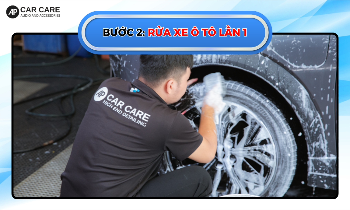 Quy trình rửa xe ô tô gần đây chuẩn detailing tại AP Car Care